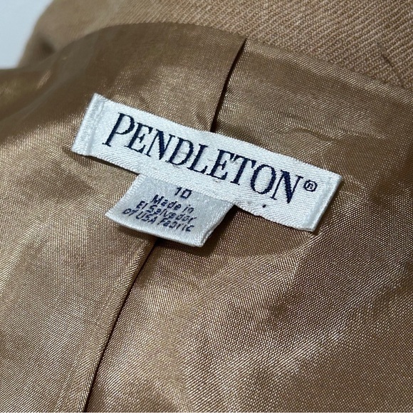 Pendleton Light Brown Buttoned Blazer - Picture 7 of 12